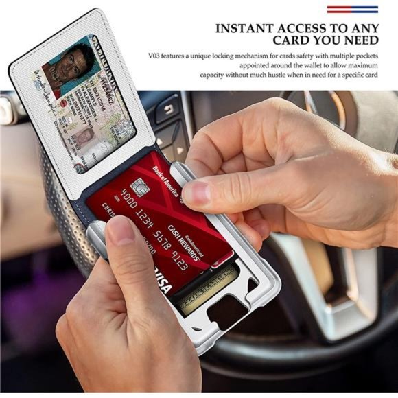 Bags Mens Wallet Tactical Bifold Wallets For Men Metal Rfid Blocking